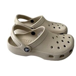 Crocs Classic Clog Shoes Bone Beige Women 6 Men 4 Comfort NEW